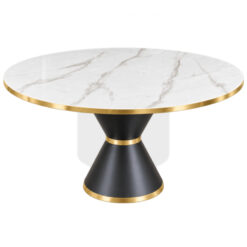 Bàn Ăn Tròn Mâm Xoay Thông Minh Mặt Đá Ceramic MHBA085