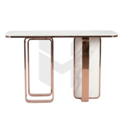 Bàn Console Tiền Sảnh Chân U Kép Mạ PVD MHB148