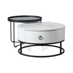 Bàn Sofa Đôi Tròn Có Ngăn Kéo MHB078