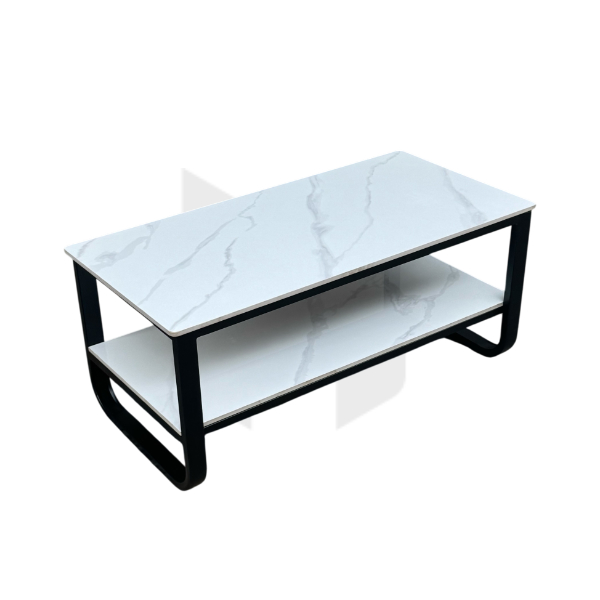 Bàn Sofa Hai Tầng Mặt Đá Khung Sắt MHB088