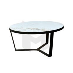 Bàn Sofa Tròn Mặt Đá Chân Sắt MHB075