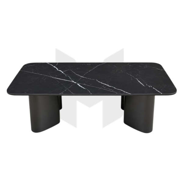 Bàn Trà Chữ Nhật Bo Góc Chân Bản Lớn MHB116