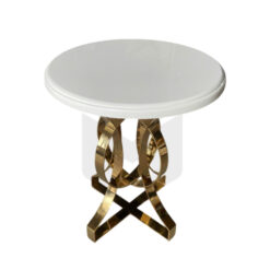 Bàn Trà Decor Tròn Chân Uốn Lượn Đan Chéo MHB107