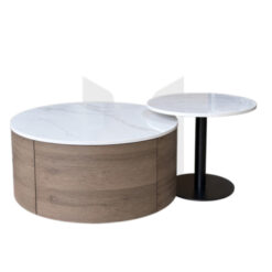 Bàn Trà Đôi Tròn Lồng Ghép MHB124