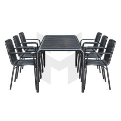 Bộ Bàn Ghế Cafe Nan Sắt Ngoài Trời Sơn Tĩnh Điện MHBBG008