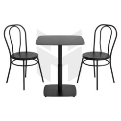 Bộ Bàn Ghế Cafe Sắt Uốn Thonet Vuông MHBBG055