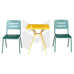 Bộ Bàn Ghế Khung Sắt Vintage MHBBG019
