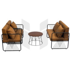 Bộ Bàn Ghế Sofa Đan Sắt Nghệ Thuật Chân Kim Cương MHBBG034