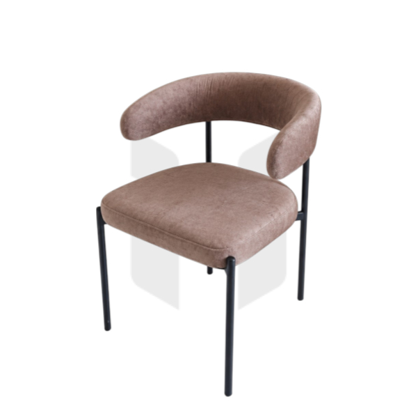Ghế Ăn Bọc Da Tựa Lưng Uốn Vành Bán Nguyệt MH490