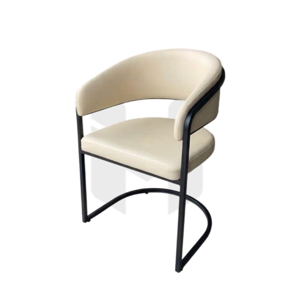Ghế Ăn Chân Quỳ Chữ C Tựa Bo Cong Bọc Da MH493