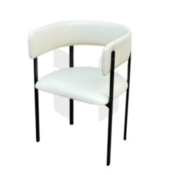 Ghế Ăn Hiện Đại Minimalist Lưng Cong Bo Tròn Bọc Da MH421