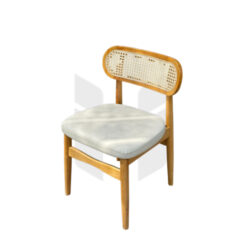 Ghế Ăn Khung Gỗ Lưng Mây Mắt Cáo MH440
