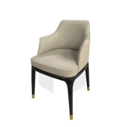 Ghế Ăn Luxury Tựa Liền Bọc Da Chân Gỗ MH457