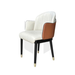 Ghế Ăn Luxury Tựa Múi Dọc Bọc Da MH449