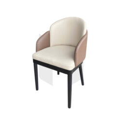 Ghế Ăn Phối Hai Màu Bọc Da Chân Gỗ MH448