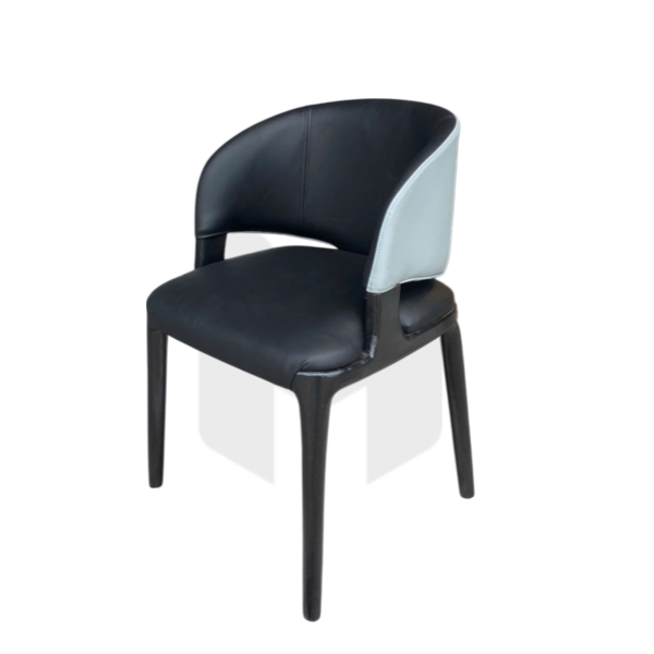 Ghế Ăn Phối Hai Màu Da Chân Gỗ MH456