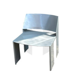 Ghế Armchair Inox Nguyên Tấm Gập Khối MH432