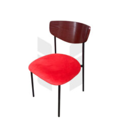 Ghế Cafe Chân Sắt Tựa Gỗ MH435