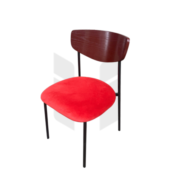 Ghế Cafe Chân Sắt Tựa Gỗ MH435