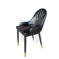 Ghế Sắt Bọc Da Tựa Múi Hình Thoi Tay Vịn Thấp Chân Tĩnh Điện MH522