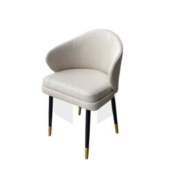 Ghế Sắt Bọc Vải Bố Tựa Lưng Bo Tròn Tay Loe MH521