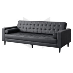 Ghế Sofa Băng Da Chần Nút Kèm Gối Ống Chân Thấp MHSF097