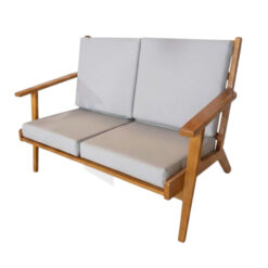 Ghế Sofa Băng Khung Gỗ Tự Nhiên Nệm Bọc Da MHSF083
