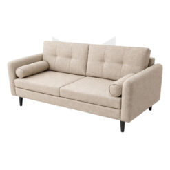 Ghế Sofa Băng Vải Bố Tựa Chần Ô Kèm Gối Ống MHSF090