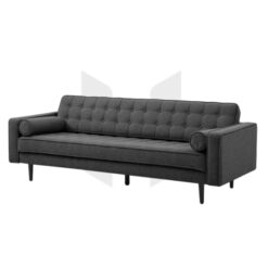 Ghế Sofa Băng Vải Chần Nút Kèm Gối Ống Chân Thon MHSF096