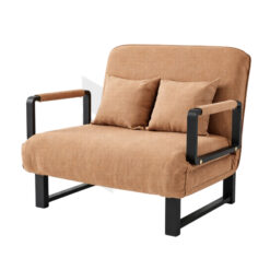 Ghế Sofa Bed Đa Năng Gấp Gọn Vải Khung Sắt Tay Vịn Kèm Gối MHSF182