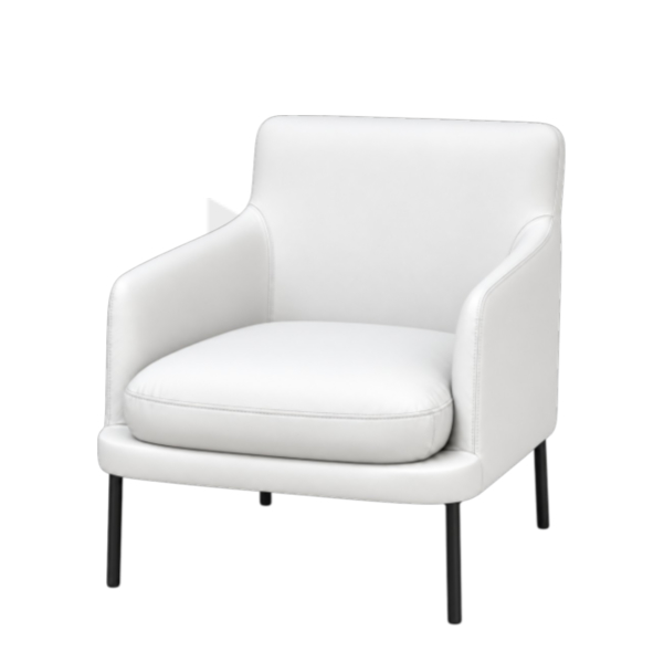 Ghế Sofa Đơn Bọc Da Nệm Rời Chân Côn MHSF191