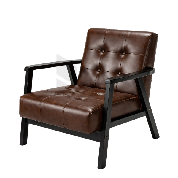 Ghế Sofa Đơn Bọc Nệm Khung Gỗ MHSF109