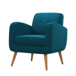 Ghế Sofa Đơn Chân Gỗ Phong Cách Ý MHSF118