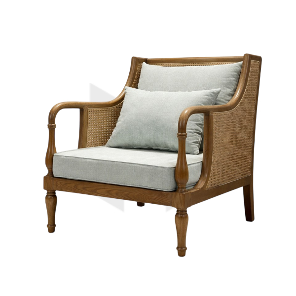 Ghế Sofa Đơn Club Gỗ Tần Bì MHSF121
