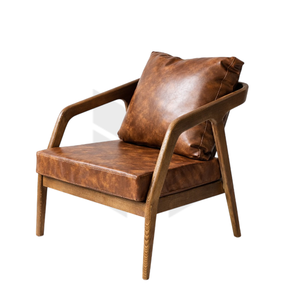 Ghế Sofa Đơn Kana Khung Gỗ Nệm Simili MHSF127