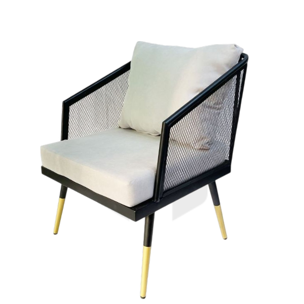 Ghế Sofa Đơn Khung Sắt Lưới Nhúng Đệm MHSF142