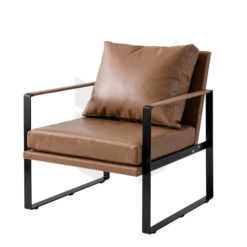 Ghế Sofa Đơn Khung Sắt Nệm Bọc Da Si MHSF132