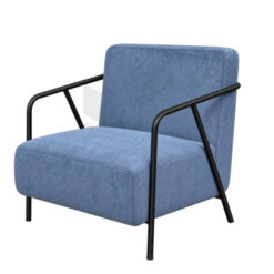 Ghế Sofa Đơn Nệm Vải Khung Sắt Ôm Lưng Tinh Giản MHSF193