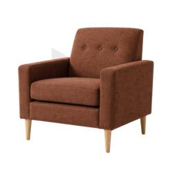 Ghế Sofa Đơn Vải Bố Tay Vuông Chân Gỗ MHSF103