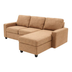 Ghế Sofa Gia Đình Góc Chữ L Bọc Vải Đệm Rời Chân Thấp MHSF162