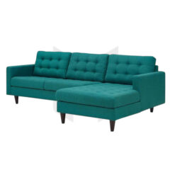 Ghế Sofa Gia Đình Góc Vải Chữ L Tựa Chần Nút MHSF171