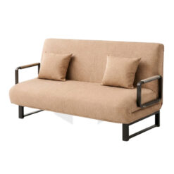 Ghế Sofa Giường Bọc Vải Khung Sắt Tay Vịn Kèm Gối MHSF183