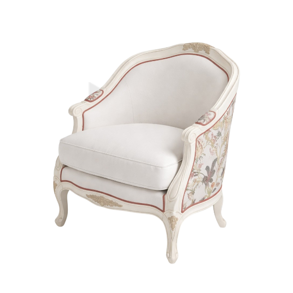 Ghế Sofa Tân Cổ Điển Khung Gỗ Bọc Vải Họa Tiết MHSF145