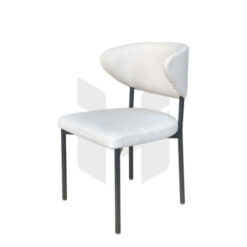 Ghế Vải Nỉ Thô Tựa Tai Vát Cong Chữ C Chân Sắt Tĩnh Điện MH520
