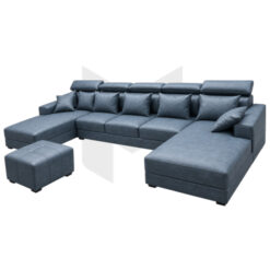 Sofa Khối Chữ U Bọc Da Kích Thước Đại Tựa Đầu Thông Minh MHSF211